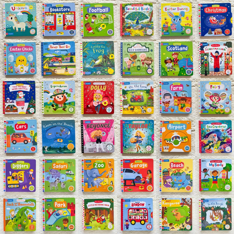 Original English Version Busy Book Busy Series Early Childhood Cognitive Development Finger Mechanism Push-Pull Book