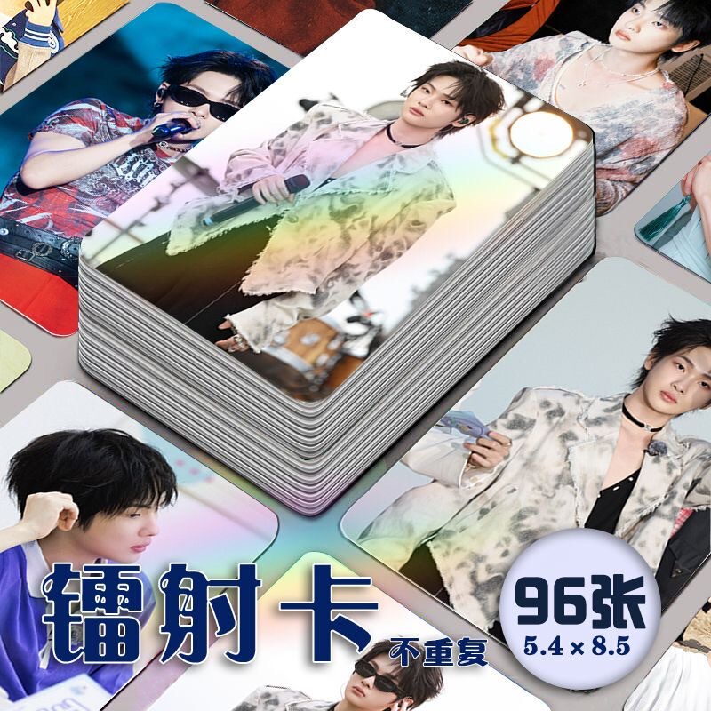 Zhou Zhen Nan Laser Photo Cards 96 Pieces Self-Printed 3inch Rounded Corner Cards Self-Printed Postcards Lomo