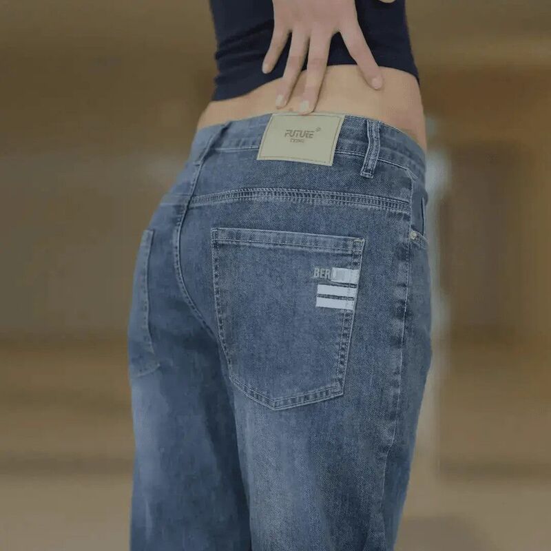 P2026 New Style Men's Cropped Jeans, Popular Spring/Summer Model, Slightly Tapered, Slightly Stretchy, Straight-Cut, Comfortable and Versatile 883