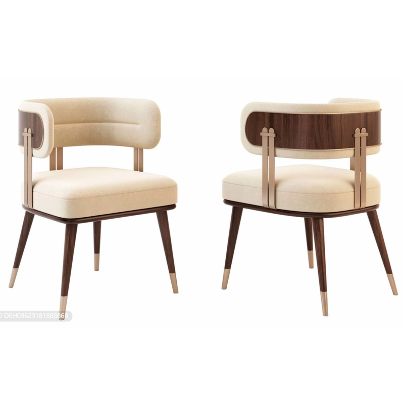 Modern Minimalist Cafe Milk Tea Shop Reception Chair, Solid Wood Dining Chair, Backrest Chair, Home Light Luxury Leisure Chair, Meeting Chair