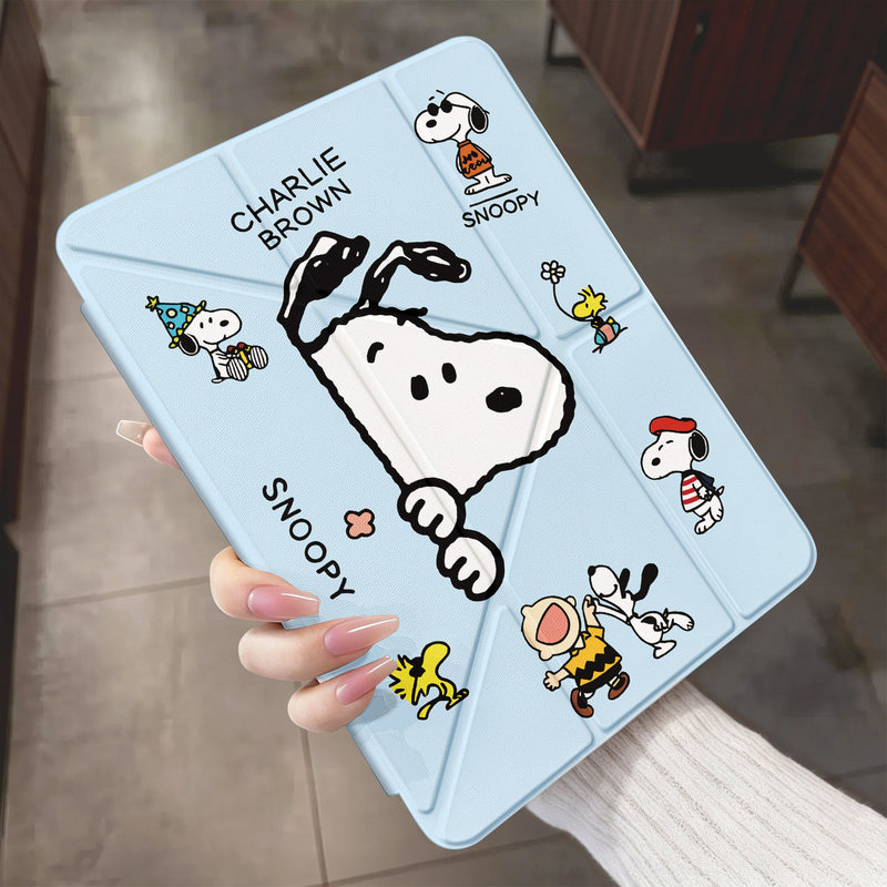 Suitable for iPad 11 Tablet Protective Case, Air 8 Snoopy Air 7 Protective Shell, iPad Pro 11inch Mini7/6 Mini5 Mini4 Tri-Fold 9Th Generation 10Th Generation Air 5/4 Apple Computer Air 3 Y-Fold Suitable for iPad 11 Tablet Protective Case, Air 8 Snoopy Air 7 Protective Shell, iPad Pro 11inch Mini7/6 Mini5 Mini4 Tri-Fold 9Th Generation 10Th Generation Air 5/4 Apple Computer Air 3 Y-Fold