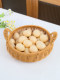 Imitation Rattan Fruit Basket for Living Room Coffee Table, Snack Basket, Kitchen Fruit and Vegetable Storage Basket, Egg and Bun Basket, Household Fruit Basket