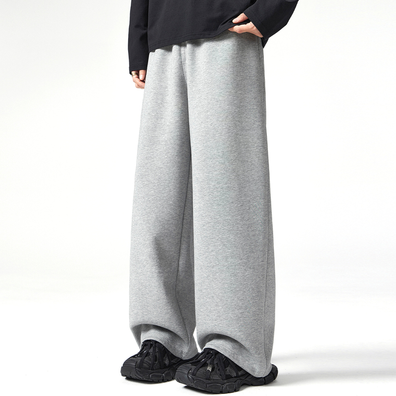 Chuizu Ts Sports Sweatpants for Men 2026 Spring New Style Boys' American Straight Loose Casual Pants with Adjustable Cuffs Long Pants