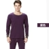 Palando Qiuyi Qiuku dày nam cổ tròn cotton trẻ trung Cotton mỏng mùa thu và mùa đông đồ lót nhiệt nam phù hợp - Phù hợp với nóng lên Phù hợp với nóng lên