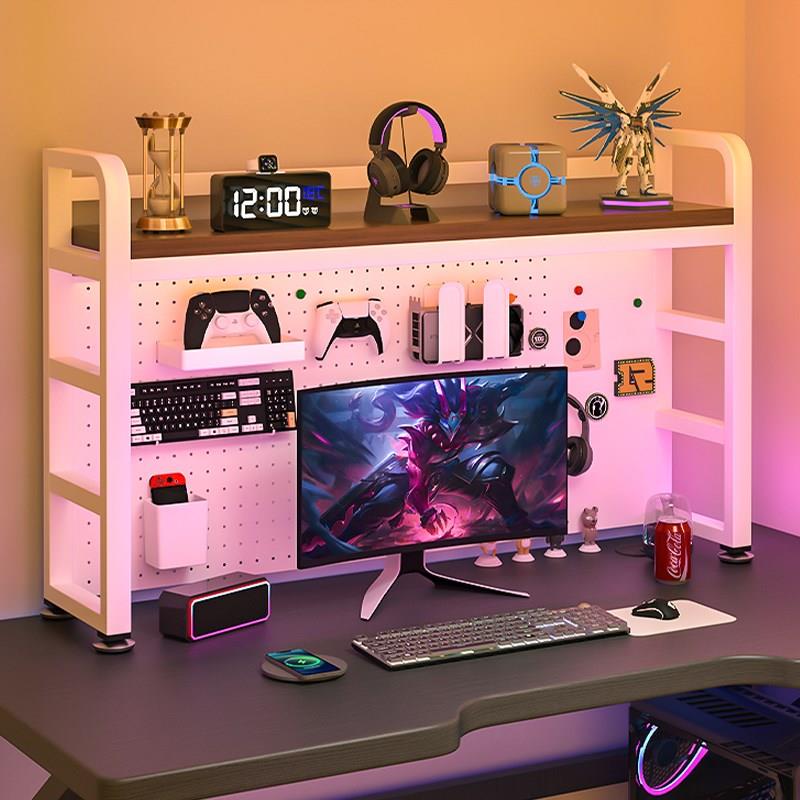 E-sports style desktop a-side storage rack computer o desktop layered storage rack partition storage rack free of punching hole board rack