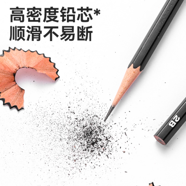 Tombow Japanese Imported Hexagonal Pencil for Primary and Secondary School Students to Learn Drawing and Sketching, Suitable for Middle and High School Exams, for Shading Answer Sheets, 2B Wooden Pencil Stationery Bh/2H for Students