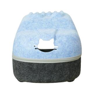Selected felt pet nest, universal for all seasons, removable, wear-resistant, washable zipper, double-layered large space felt for cats