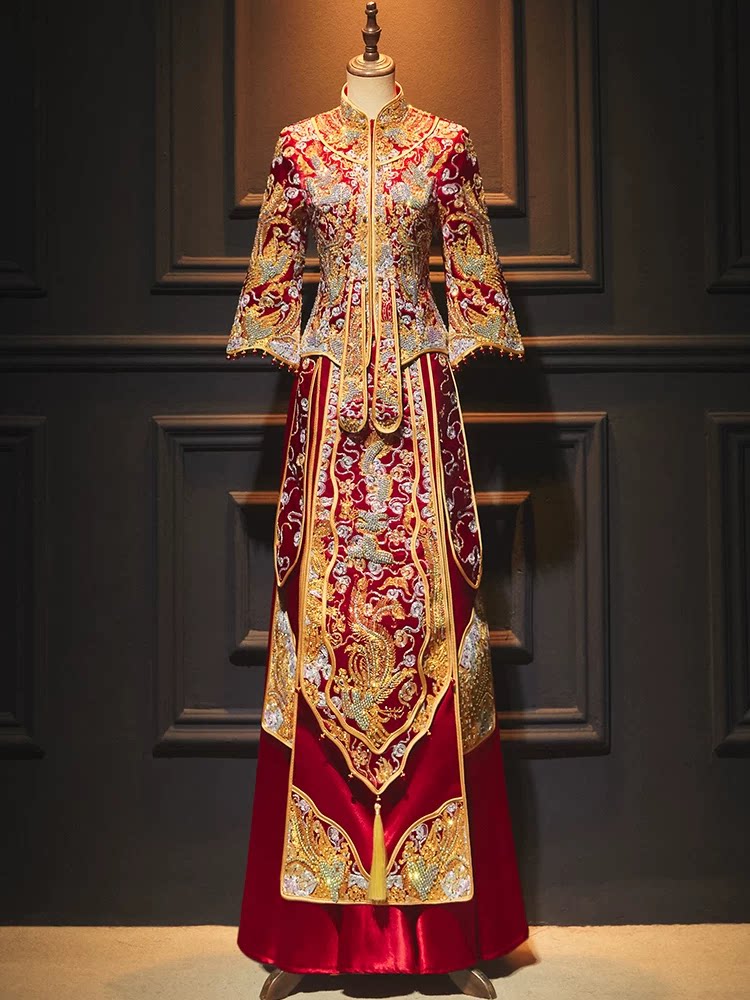 🔥揭秘2025中式新娘必备!新款嫁衣秀禾服婚服结婚敬酒服大五福褂皇褂后 -秀禾服-淘宝好物网