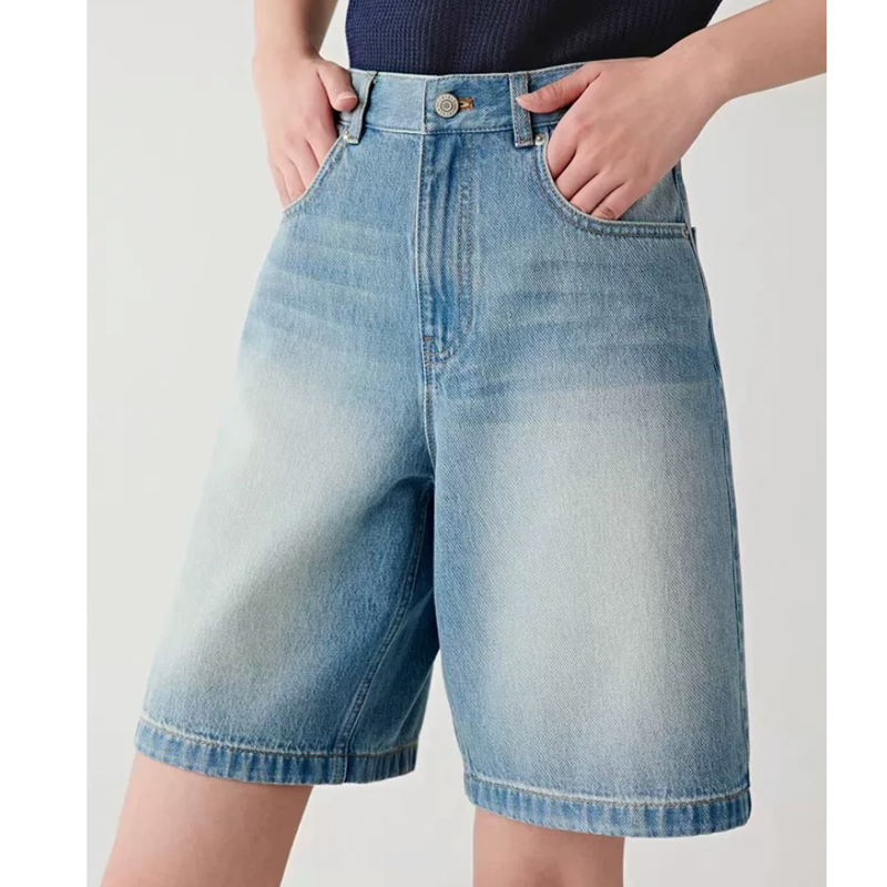 【Soil Denim】New Summer Cotton Denim Shorts 【Soil Denim】New Summer Cotton Denim Shorts