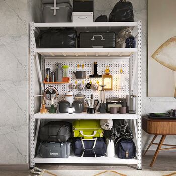 Hole board shelf camping equipment storage rack floor-to-ceiling multi-story basement balcony hardware tool storage shelf
