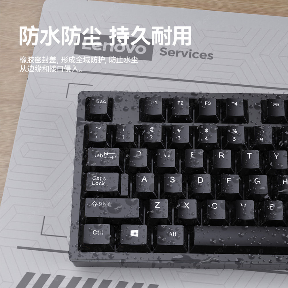 Lenovo/Lenovo Keyboard and Mouse Set Wired Office Desktop Laptop Universal Silent Typing