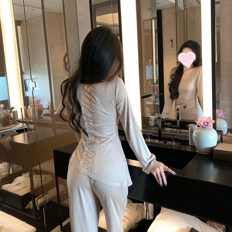 Korean Uamtor Pajamas for Women, Autumn 2026 New Style, Sexy Modal Pure Desire Style, High-End and Luxurious Home Wear