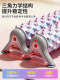 Foam Roller with Spikes, Double-Row Massage Roller for Muscle Relaxation, Professional Leg Slimming Roller, Yoga Back Roller