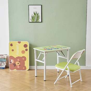 K folding study desk and chair set for primary and secondary school children's bedroom 8 simple desk children's home writing dam writing