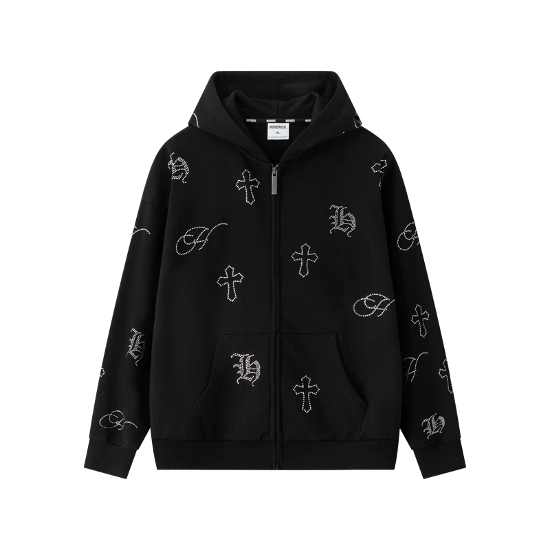 Спортивная кардиганная кофта с капюшоном HOODRICH, куртка оверсайз