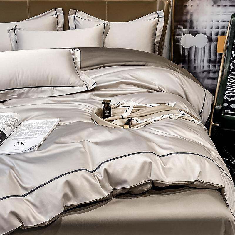 High-end 100-count pure cotton set, 465 cotton, four velvet pieces, 10 pieces, pure cotton bed sheet, quilt cover, autumn and winter bedding