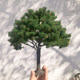 23/28cm High-Quality Wire Tree Model Micro Landscape Green Banyan Tree Dollhouse Figurine Sand Table Platform Decoration Green Tree