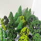 70 Pieces/Pack Architectural Sand Table Model Tree Set DIY Handmade Materials Finished Green Tree Scene Landscaping Plastic Trees