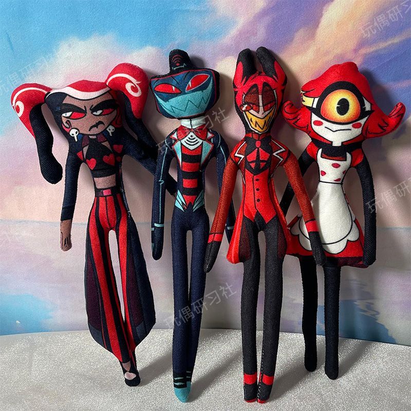 Cross-Border Alastor Hell Inn Abstract Doll with Movable Limbs and Wire Skeleton, Plush Toy for Posing