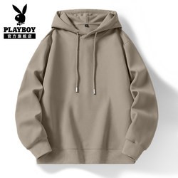 Playboy Men Sweatshirt Autumn Heavy weight Hooded Outwear Teen Loose Plus size Pullover Tops Male Y