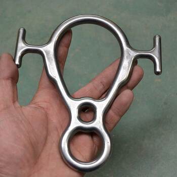 Stainless steel horn 8 empty word lower ring high descending device descending eight xgo device mountain climbing equipment word ring descending device