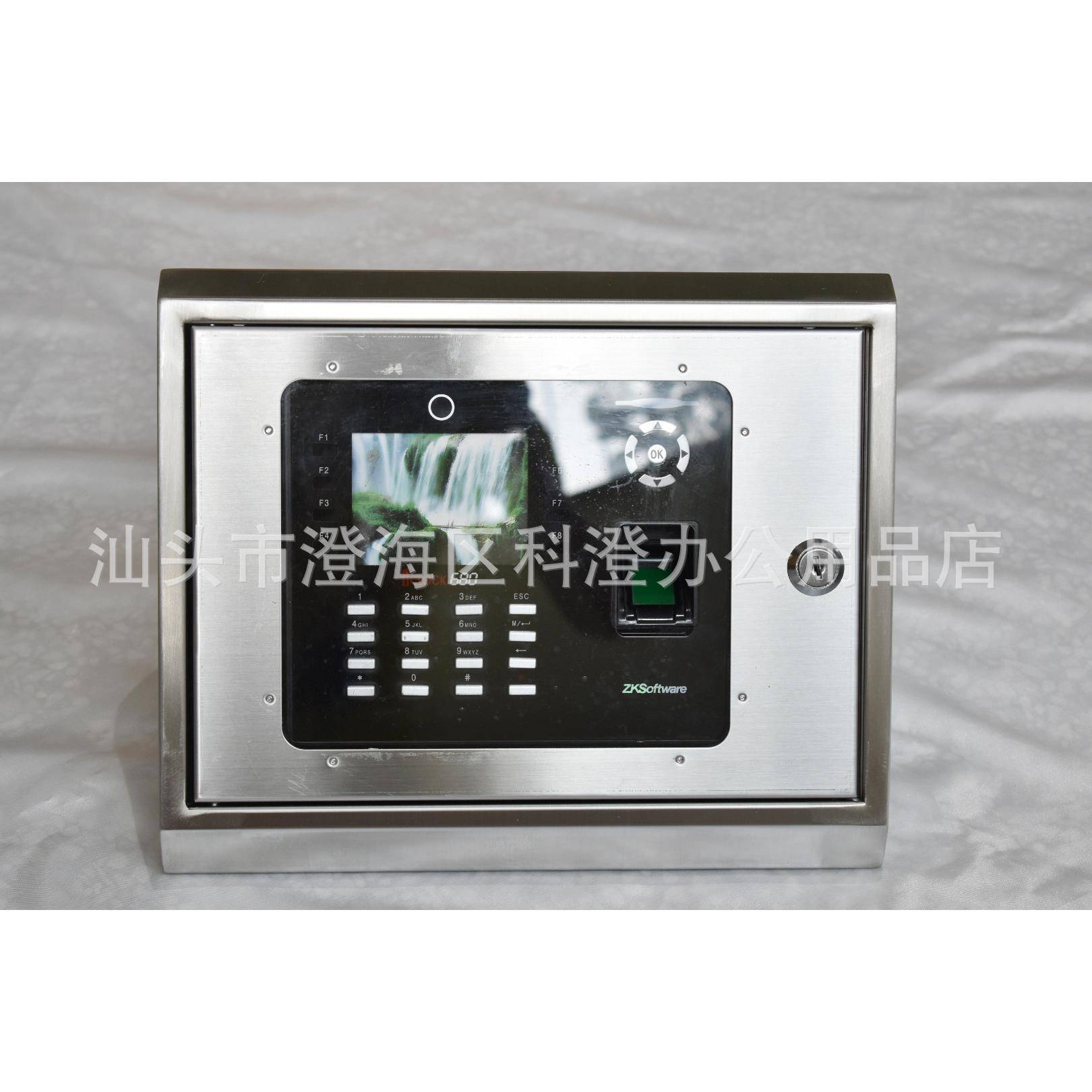 Attendance machine beveled stainless steel protective box suitable for central control smart iclock660M880