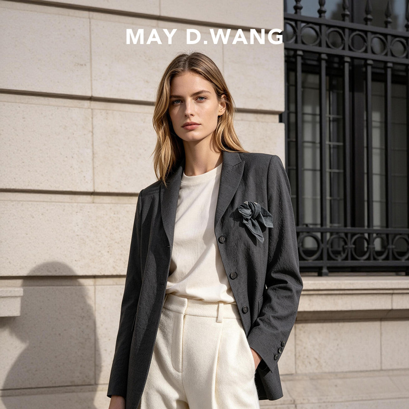 Wangzhizao Business Casual Slimming Wool Women's Suit G2F1078 Wangzhizao Business Casual Slimming Wool Women's Suit G2F1078