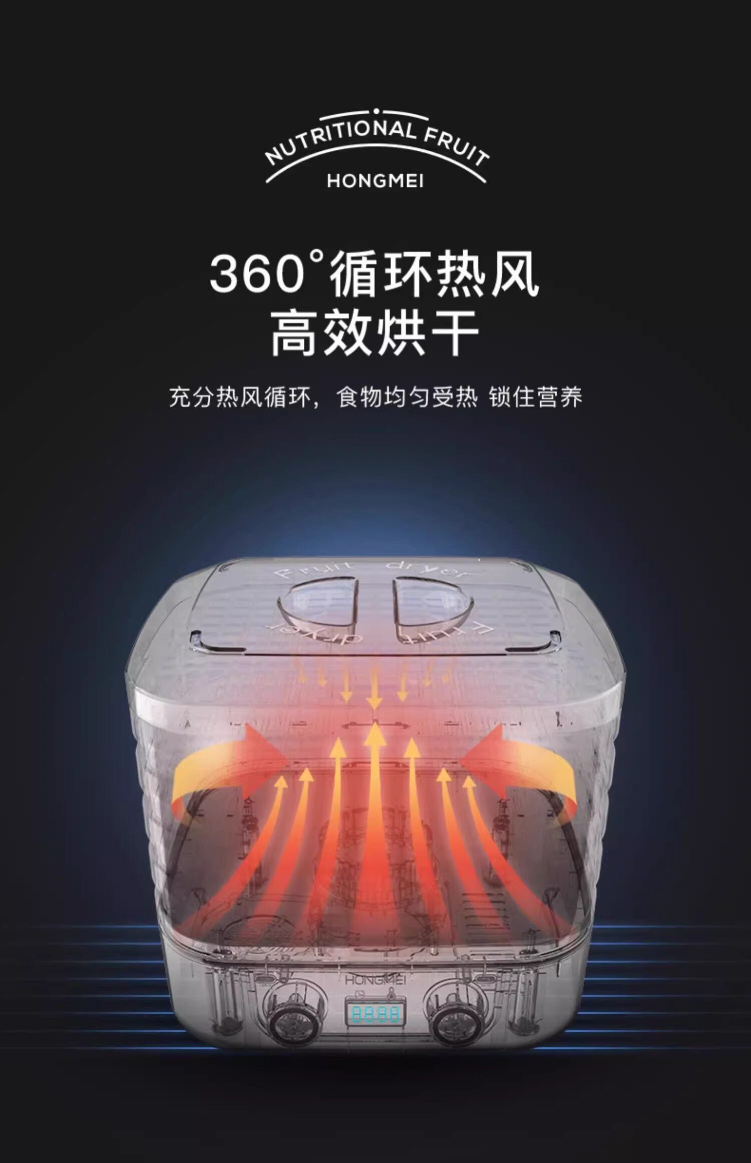 Дегидратор Hongmei HM-081 белый 3 слоя