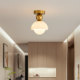 Corridor Aisle Flower Bud Marble Lamp Entrance Foyer Lighting Simple Modern Cloakroom Lamp Balcony Lamp Small Ceiling Lamp