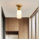 Corridor Aisle Flower Bud Marble Lamp Entrance Foyer Lighting Simple Modern Cloakroom Lamp Balcony Lamp Small Ceiling Lamp