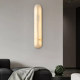 Spanish Natural Marble Wall Lamp, All-Copper Light Luxury Living Room Background Wall Lamp, Designer Entrance Hallway Staircase Lighting Fixtures