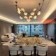 Nordic Modern Minimalist Living Room Chandelier Designer Creative Dining Room Bedroom Study Hotel Snowflake Marble Chandelier