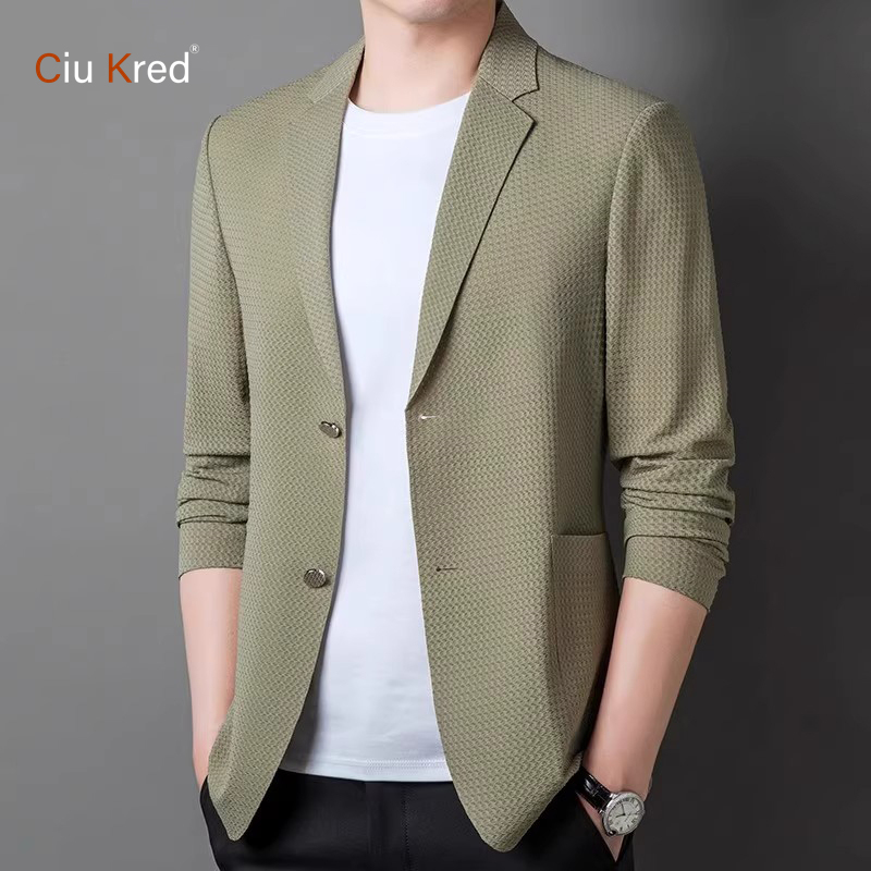High-End Business Casual Suit for Men 2026 New Spring and Autumn Loose Single-Breasted Blazer Men's Jacket