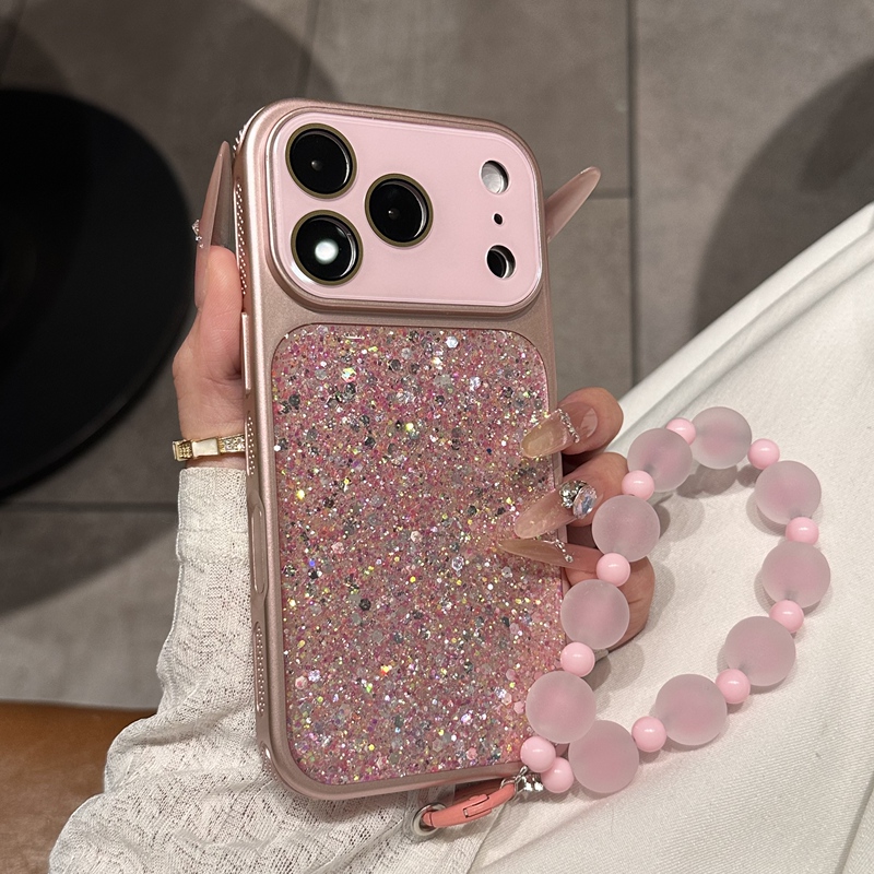 ins New Model Glitter Sequin Phone Case with Beaded Chain for iPhone 17 Pro Max, Instantly Transforms into 17 Large Window Lens Film, Apple 16 Pro Max, Women's 15/14 Premium 13 Anti-Drop Protective Case ins New Model Glitter Sequin Phone Case with Beaded Chain for iPhone 17 Pro Max, Instantly Transforms into 17 Large Window Lens Film, Apple 16 Pro Max, Women's 15/14 Premium 13 Anti-Drop Protective Case