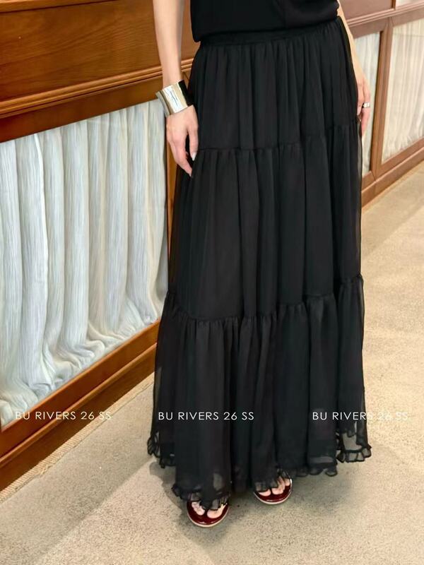 Bu New Summer Style Korean-Style Versatile, Lazy, Layered, Airy Skirt 33187Wx