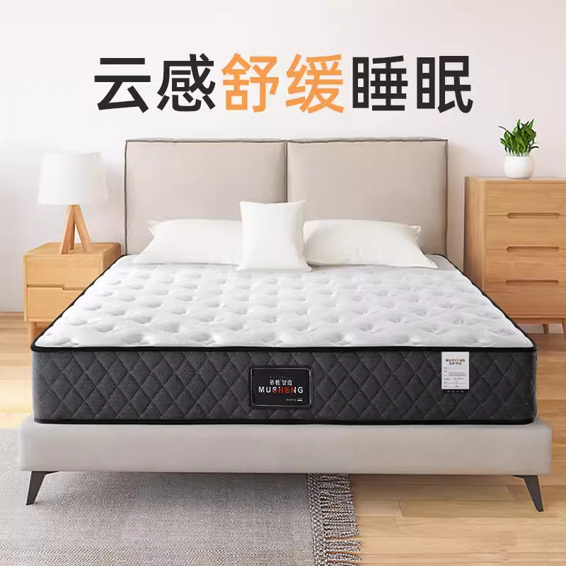 Mattress for Home Bedroom, Independent Spring Latex Cushion, 20cm Thick, 1.8m, 1.5m Special Hard Coconut Palm Mattress for Rental Housing