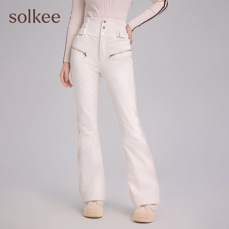 Solkee2026 New Winter Snowboard Pants for Women, Outdoor Sports, Windproof, Warm, Slim Fit, Versatile