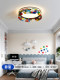 French-Style Ceiling Lamp 2026 New Model Macaron Bedroom Lamp Hand-Painted Colorful Full-Spectrum Eye-Protecting Children's Room Lighting
