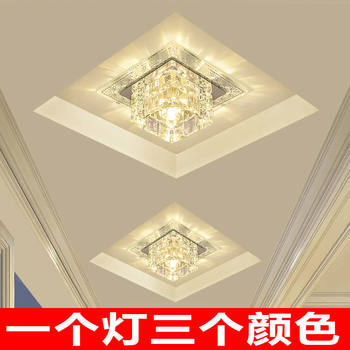 Led crystal aisle light corridor light entrance light spotlight living room ceiling downlight entry light foyer light ceiling light
