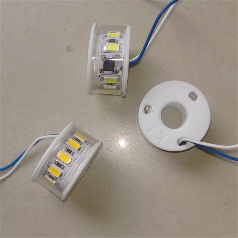 LED accessories European lamp crystal lamp accessories ring cylindrical LED bulb 220V yellow light white light 5W angel eye
