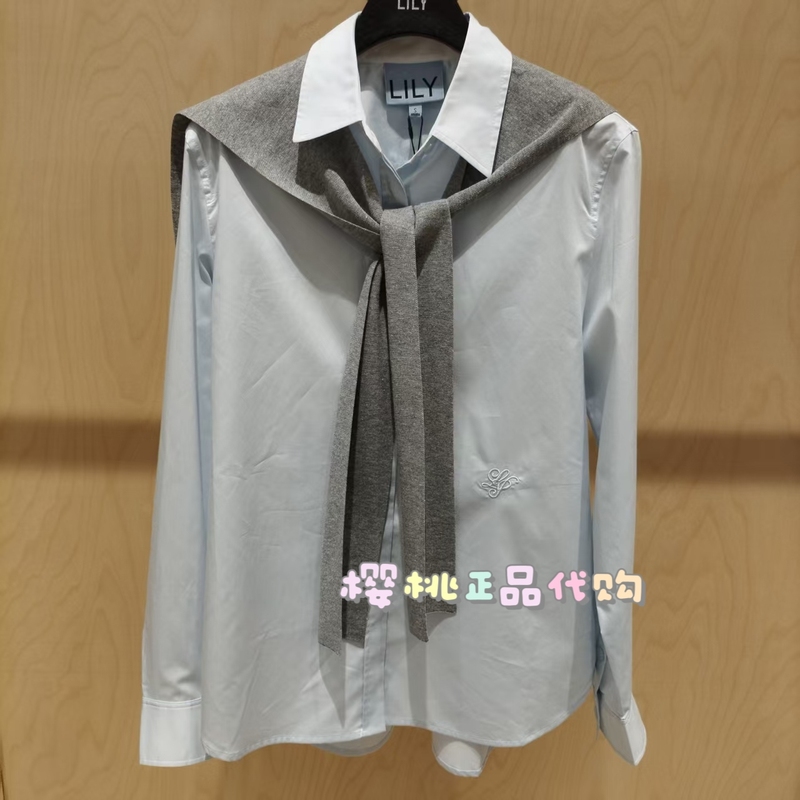 Lily 2026 Autumn Collection 126340C4101 Genuine Two-Piece Set Fashion Casual Shawl Shirt 499 Lily 2026 Autumn Collection 126340C4101 Genuine Two-Piece Set Fashion Casual Shawl Shirt 499