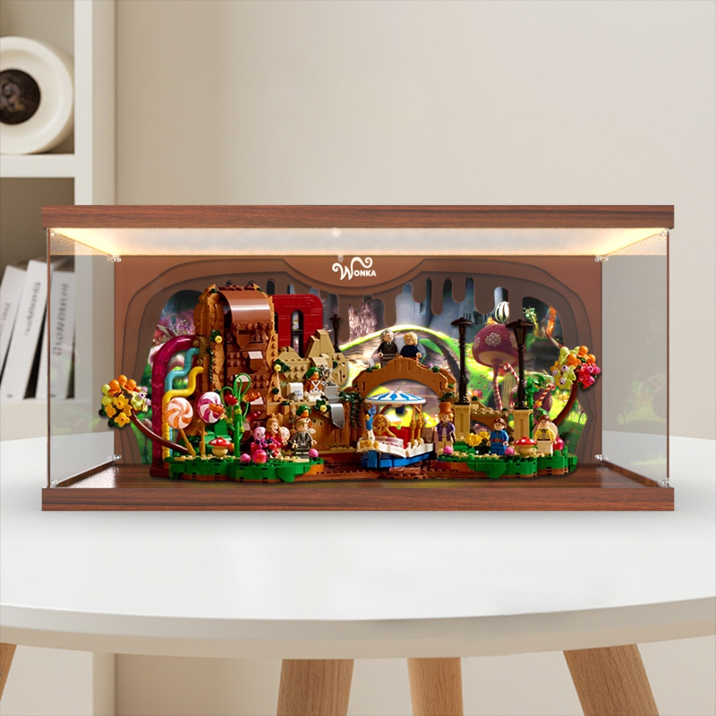 Suitable for Lego 21360 Willy Wonka and the Chocolate Factory Figures, Dust-Proof Acrylic Transparent Display Box Suitable for Lego 21360 Willy Wonka and the Chocolate Factory Figures, Dust-Proof Acrylic Transparent Display Box