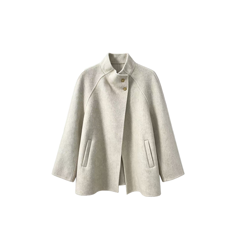[Exclusive for Little Corn] Small Stand Collar Coat Wq024