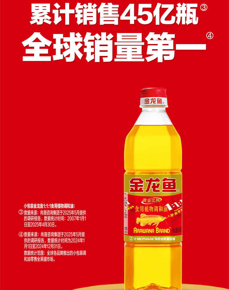 安享好物 安享D级调和油-金龙鱼黄金比例调和油 企标