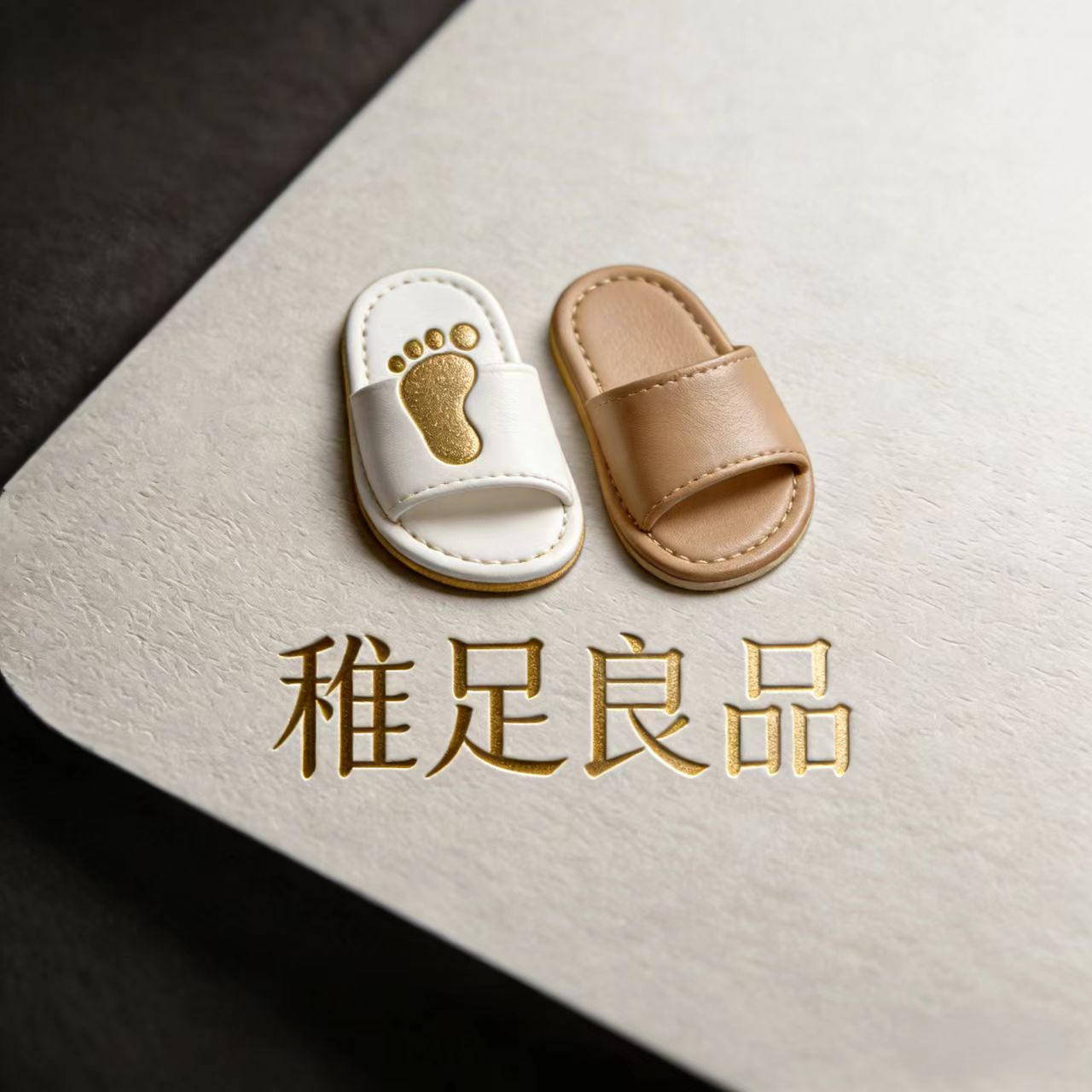 稚足良品的LOGO