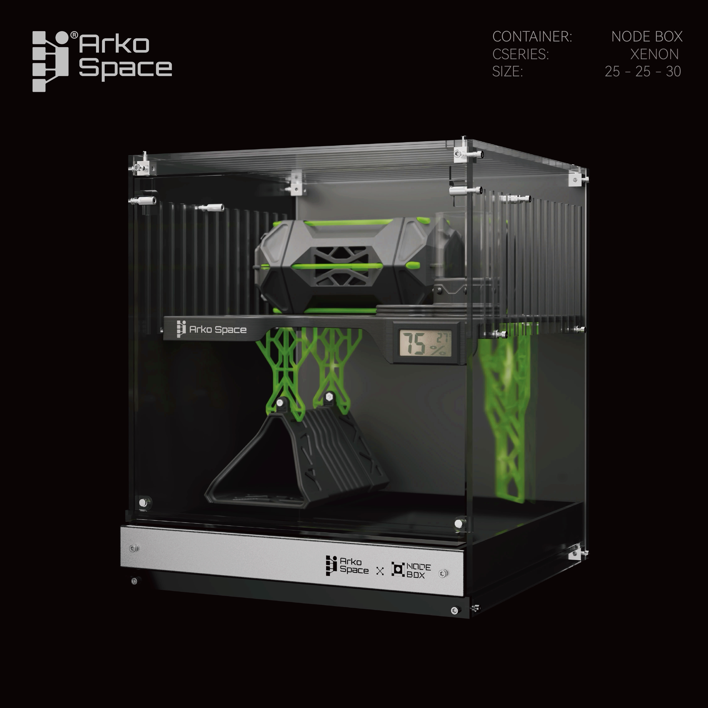 ArkoSpace 暗构空间NodeBox-Xenon 系列守宫专用高透亚克力造景缸-淘宝Taobao | 天猫Tmall