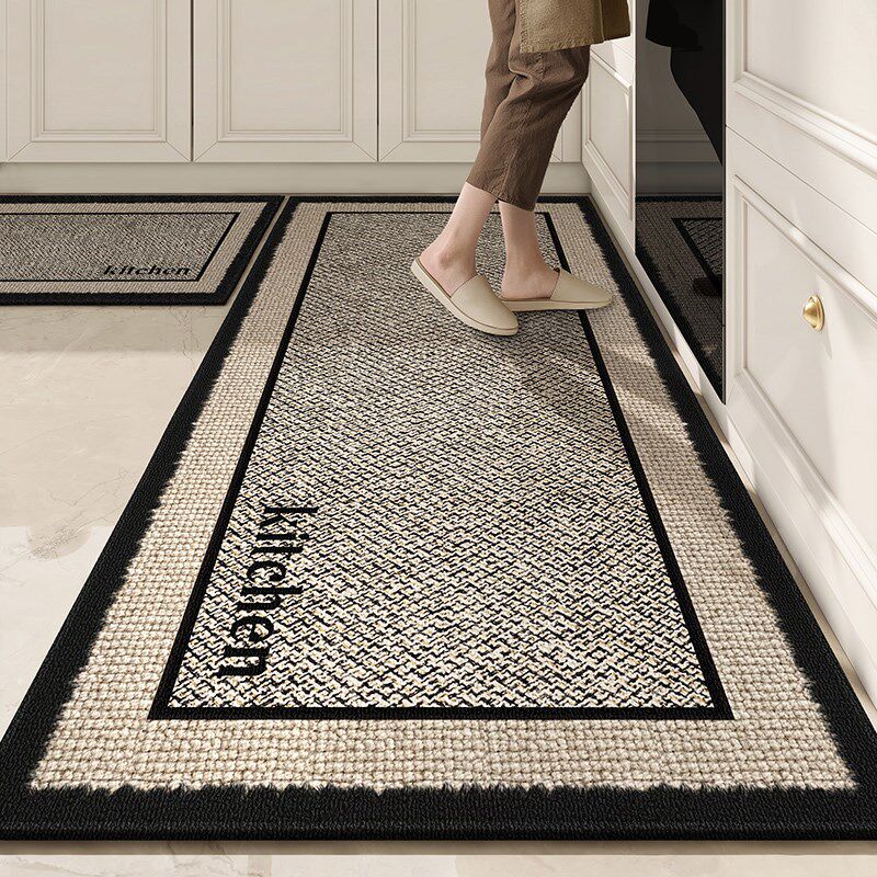 2025 new no-care long strip carpet kitchen special floor mats kitchen floor mats non-slip and oil-proof wipeable and washable