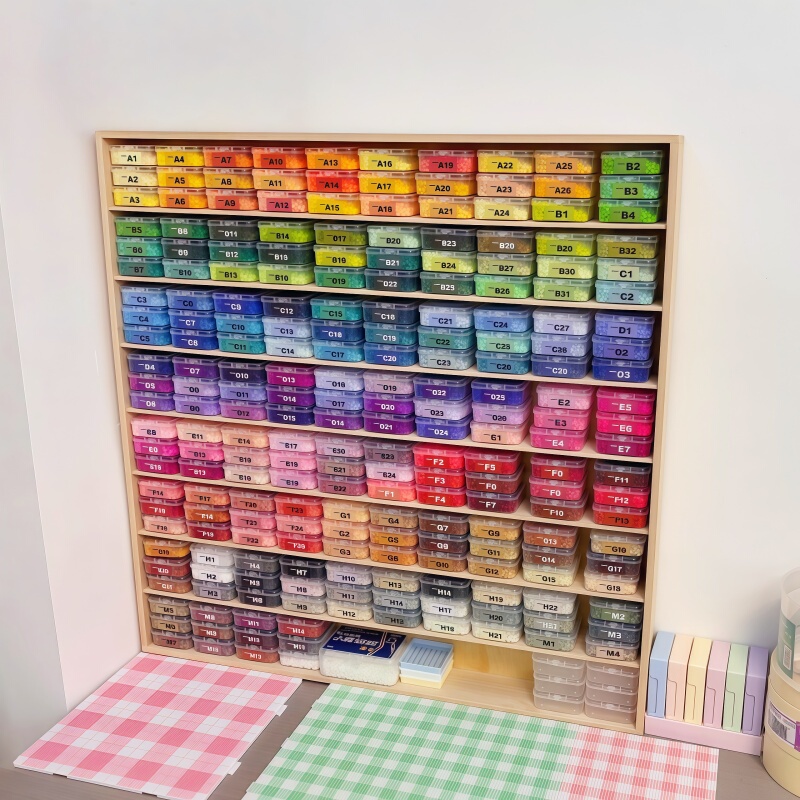 Ipeople Paradise! Wooden Multi-Layer Storage Cabinet for Bead Storage, Bead Display Rack, Bead Store Desktop Independent Cabinet Storage Rack