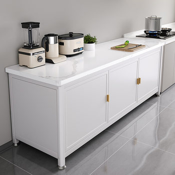 Chigo Slate Kitchen Storage Rack, Floor-Standing Multi-Layer Dining Sideboard, Multi-Functional Pot and Bowl Storage Cabinet, Cutting Board Workbench