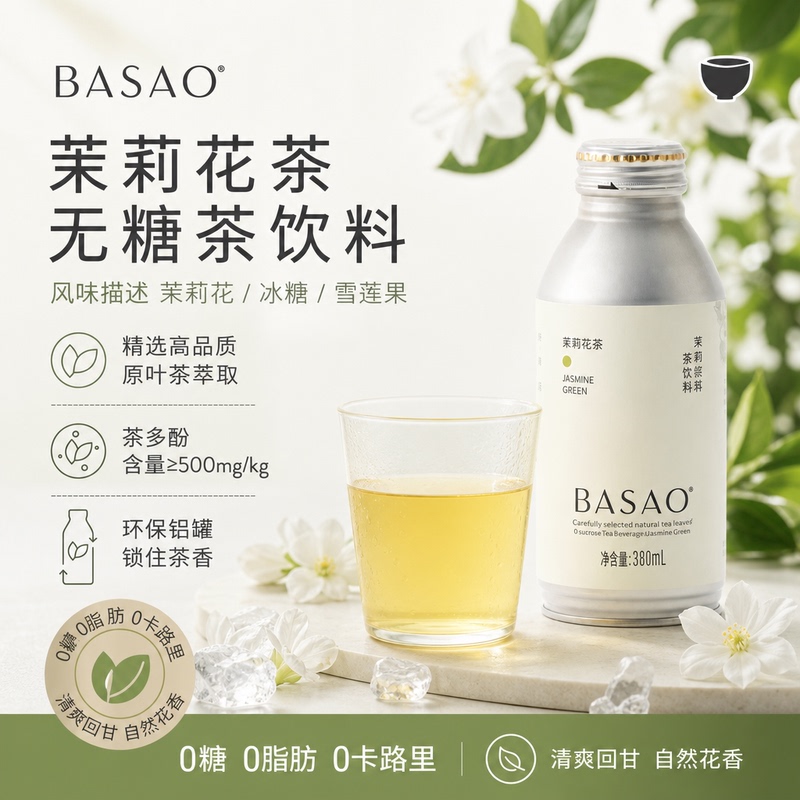 Basao Tea Beverage Jasmine Tea Red/Green/Black Oolong Multiple Flavors Original Leaf Healthy Afternoon Tea